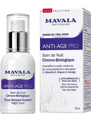 Mavala Anti Age Pro Süreli Salınım Sistemli Gece Bakımı 30 ml