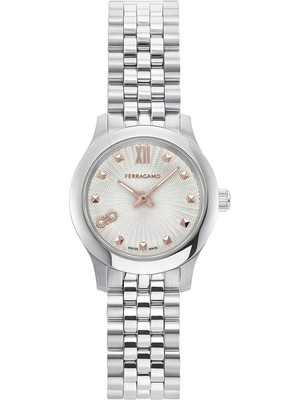 Ferragamo SFSA00124 Metalik Gri Çelik Kadın Kol Saati