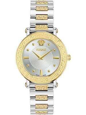 Versace VRSCVE9C00524 Altın Rengi Metalik Gri Çelik Kadın Kol Saati