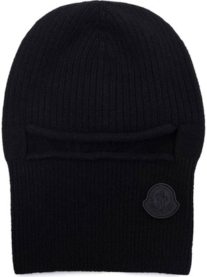 Moncler Siyah Kadın Yün Balaklava