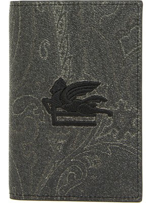 Etro Siyah Etnik Desenli Pasaportluk