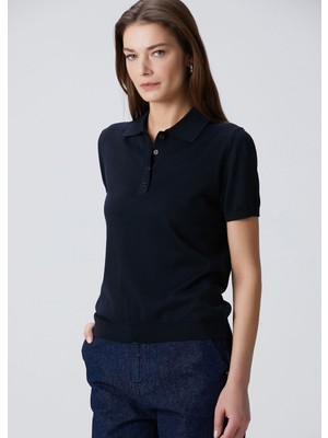  collection lacivert kısa kol polo triko