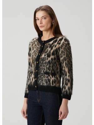 Ganni Leopar Desenli Hırka