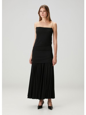 Jacquemus Abiha Siyah Maksi Elbise