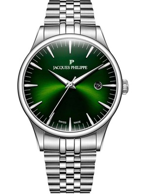 Jacques Philippe JPQGS6613X6 Metalik Gri Çelik Erkek Kol Saati