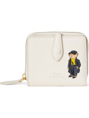 Polo Ralph Lauren Krem Kadın Deri Cüzdan