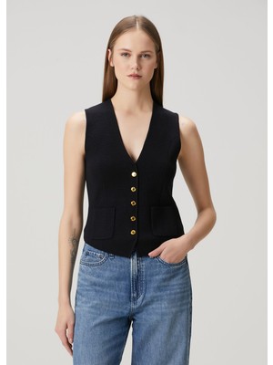Rag & Bone Portia Lacivert Yelek