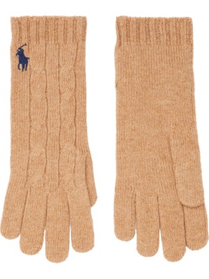 Polo Ralph Lauren Camel Kadın Yün Eldiven