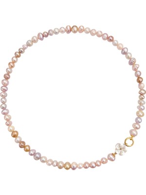 Alegoria Jewellery Cleito 925 Ayar Gümüş 24 Ayar Altın Kaplama Kadın Inci Kolye