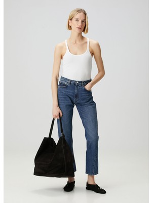 Toteme Mavi Straight Leg Jean Pantolon