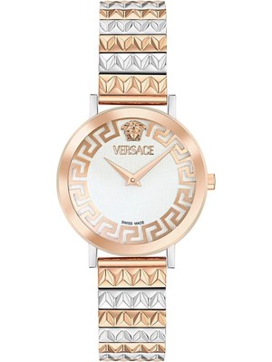 Versace VRSCVE9A00324 Rose Gold Metalik Gri Çelik Kadın Kol Saati