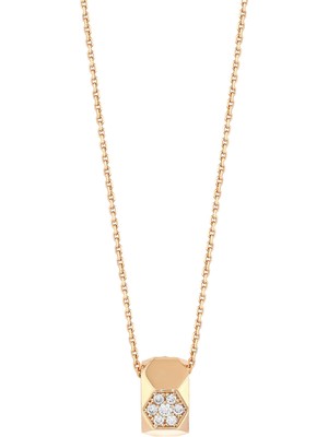 Bee Goddess Honeycomb Small Pırlanta Kadın Altın Kolye