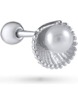 Ecru Atelier Shelly Mayorka Inci 925 Ayar Gümüş Kadın Tragus Piercing Küpe