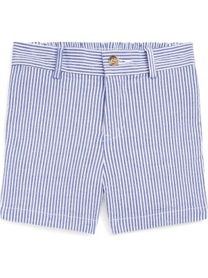 Polo Ralph Lauren Mavi Çizgili Erkek Bebek Şort