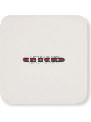 Gucci Beyaz Logo Detaylı Battaniye