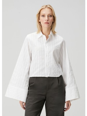 MM6 Maison Margiela Beyaz Çizgili Gömlek