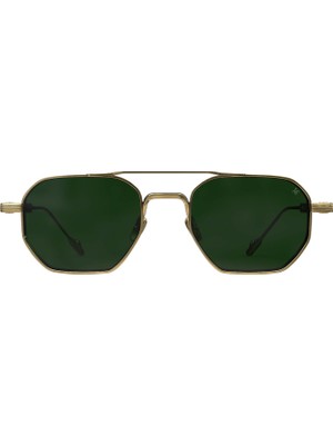 Philippe V N26 Altın Yeşil Titanyum Unisex Güneş Gözlüğü