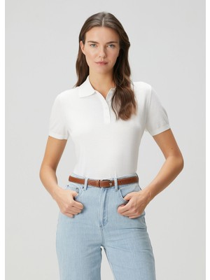  collection beyaz polo triko