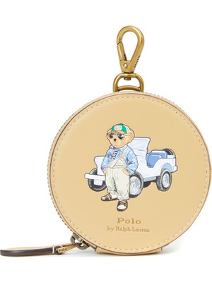 Polo Ralph Lauren Karamel Baskılı Kadın Deri Cüzdan