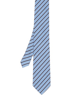 Zegna Mavi Ipek Kravat