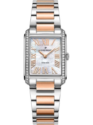 Jacques Philippe JPQLS911388 Rose Gold Metalik Gri Çelik Kadın Kol Saati