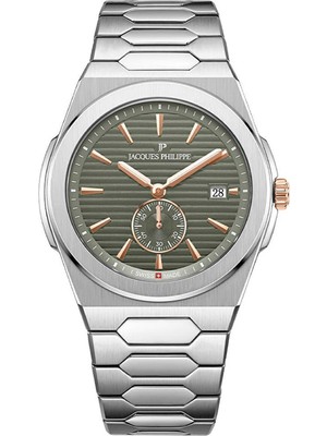 Jacques Philippe JPQGS811346GI Metalik Gri Çelik Erkek Kol Saati