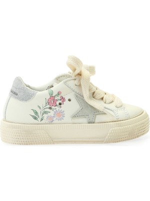 Golden Goose Beyaz Bebek Deri Sneaker