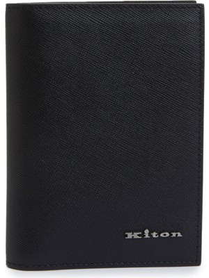 Kiton Siyah Erkek Deri Pasaportluk