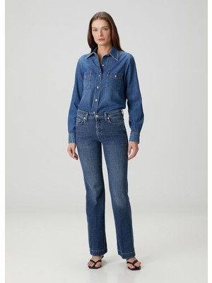 7 For All Mankind Tailorless Dojo Mavi Jean Pantolon