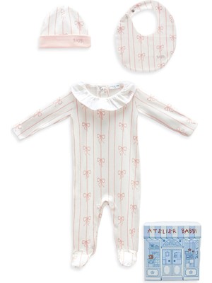 Atelier Babbi Pembe 3lü Kız Bebek Yenidoğan Seti