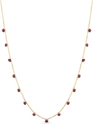 Orena Jewelry Ruby Station 14 Ayar Altın Kadın Kolye