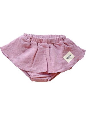 Totzee Lila Müslin Kız Bebek Etekli Şort