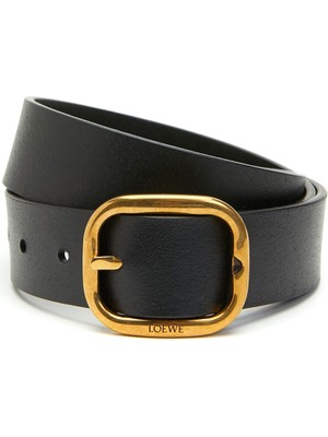 Loewe Siyah Gold Kadın Deri Kemer