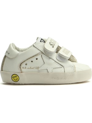 Golden Goose Old School Çok Renkli Unisex Çocuk Deri Sneaker