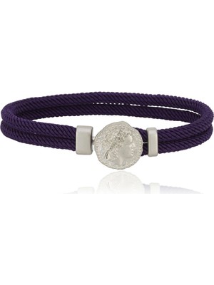 Melie Jewelry Marcus 925 Ayar Gümüş Ipli Erkek Bileklik