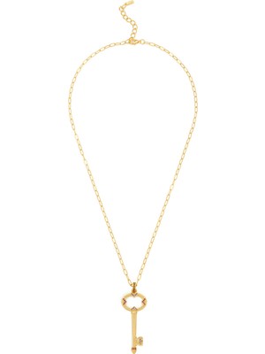 Aden Newyork Sacred Key Altın Kaplama Kolye