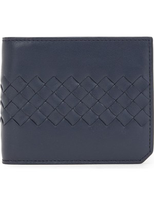 Bottega Veneta Lacivert Erkek Deri Cüzdan