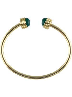 Ponponiere Ada Emerald Kadın Cuff Bilezik
