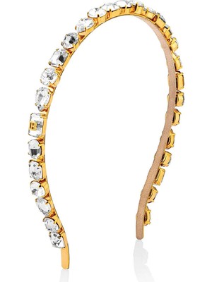 Balmain Eclat Headband Small Silver Gold 18 Ayar Altın Kaplama Kadın Taç