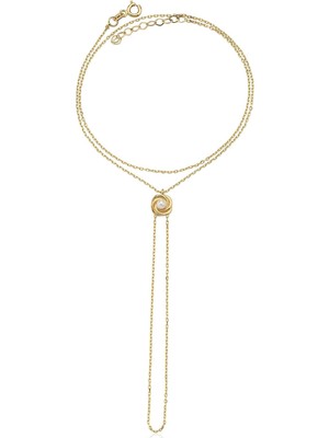 Hamza Yılmaz Jewelry Inci Detaylı 14 Ayar Altın Kadın Şahmeran