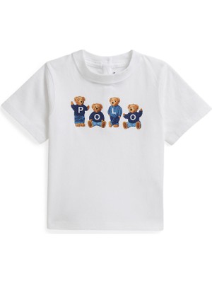 Polo Ralph Lauren Beyaz Kız Bebek T-Shirt