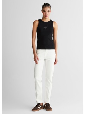 Gant Beyaz Regular Fit Kadın Jean