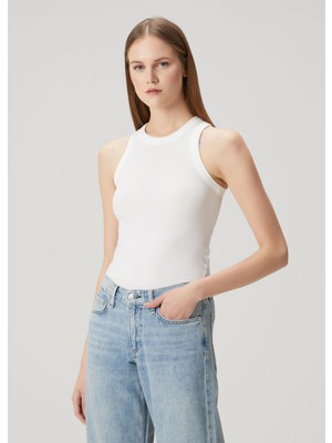 Rag & Bone Essential Beyaz Ribli Atlet