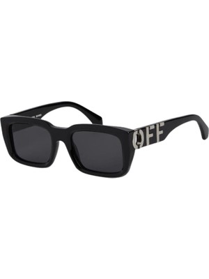 Off-White OERI125 1007 Siyah Asetat Unisex Güneş Gözlüğü