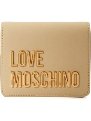 Love Moschino Krem Kadın Cüzdan
