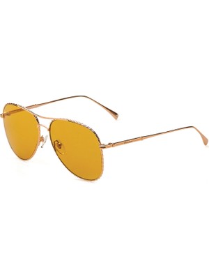 Hermossa Hm 1424 C 3 Altın Rengi Metal Unisex Güneş Gözlüğü