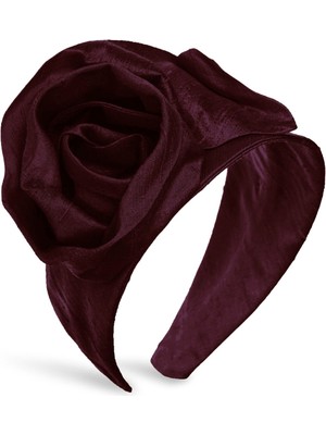 Sibi Hats Call Me Rosy El Yapımı Bordo Ipek Taç