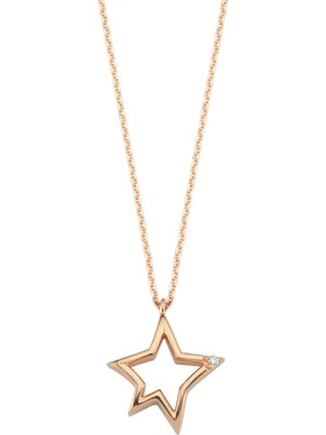 Bee Goddess Sirius Star Pırlantalı Kadın Altın Kolye
