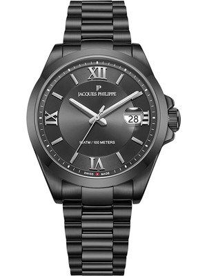 Jacques Philippe JPQGS338347V2 Füme Çelik Erkek Kol Saati