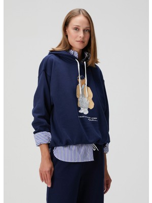 Polo Ralph Lauren Lacivert Baskılı Sweatshirt